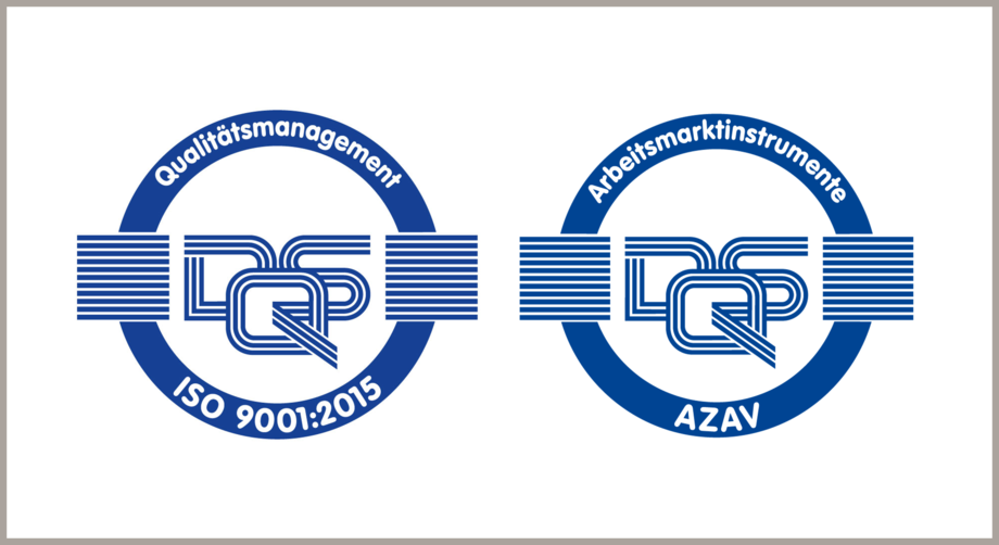 ISO 9001:2015 und AZAV: Die erfolgreiche Erneuerung unserer Zertifizierungen ist geschafft ISO 9001:2015 und AZAV: Die erfolgreiche Erneuerung unserer Zertifizierungen ist geschafft