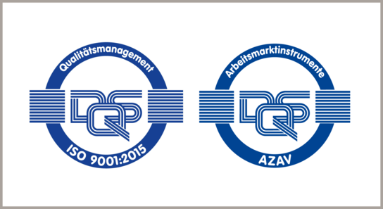Zertifikate Iso 9001:2015 und AZAV