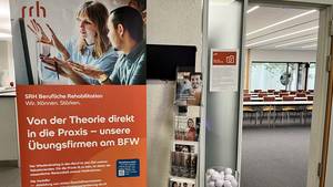 Eingang zum Veranstaltungsraum