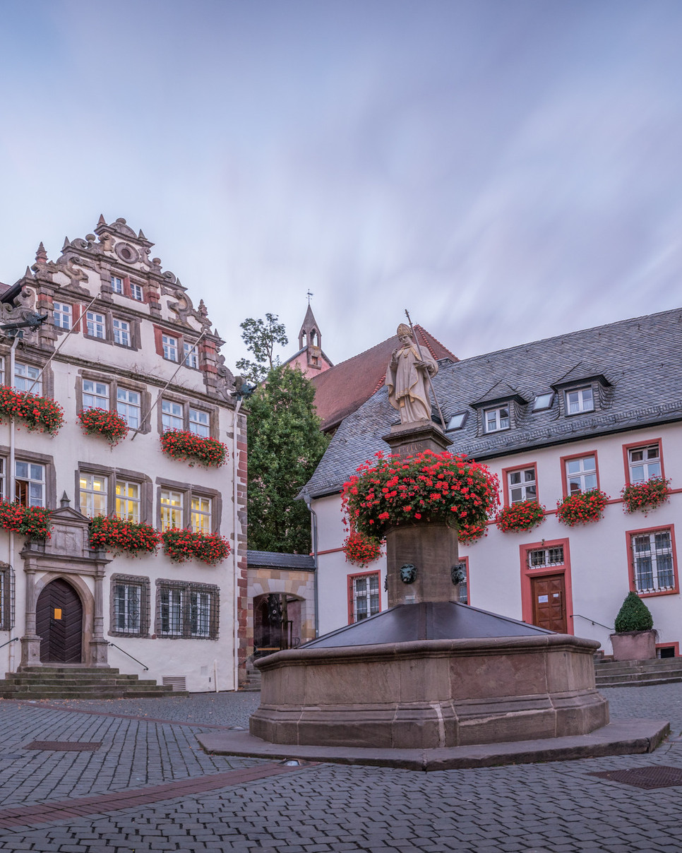 Häuser und Brunnen in Bad Hersfeld