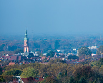 Blick auf Offenburg aus der Ferne