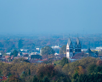 Blick auf Offenburg aus der Ferne